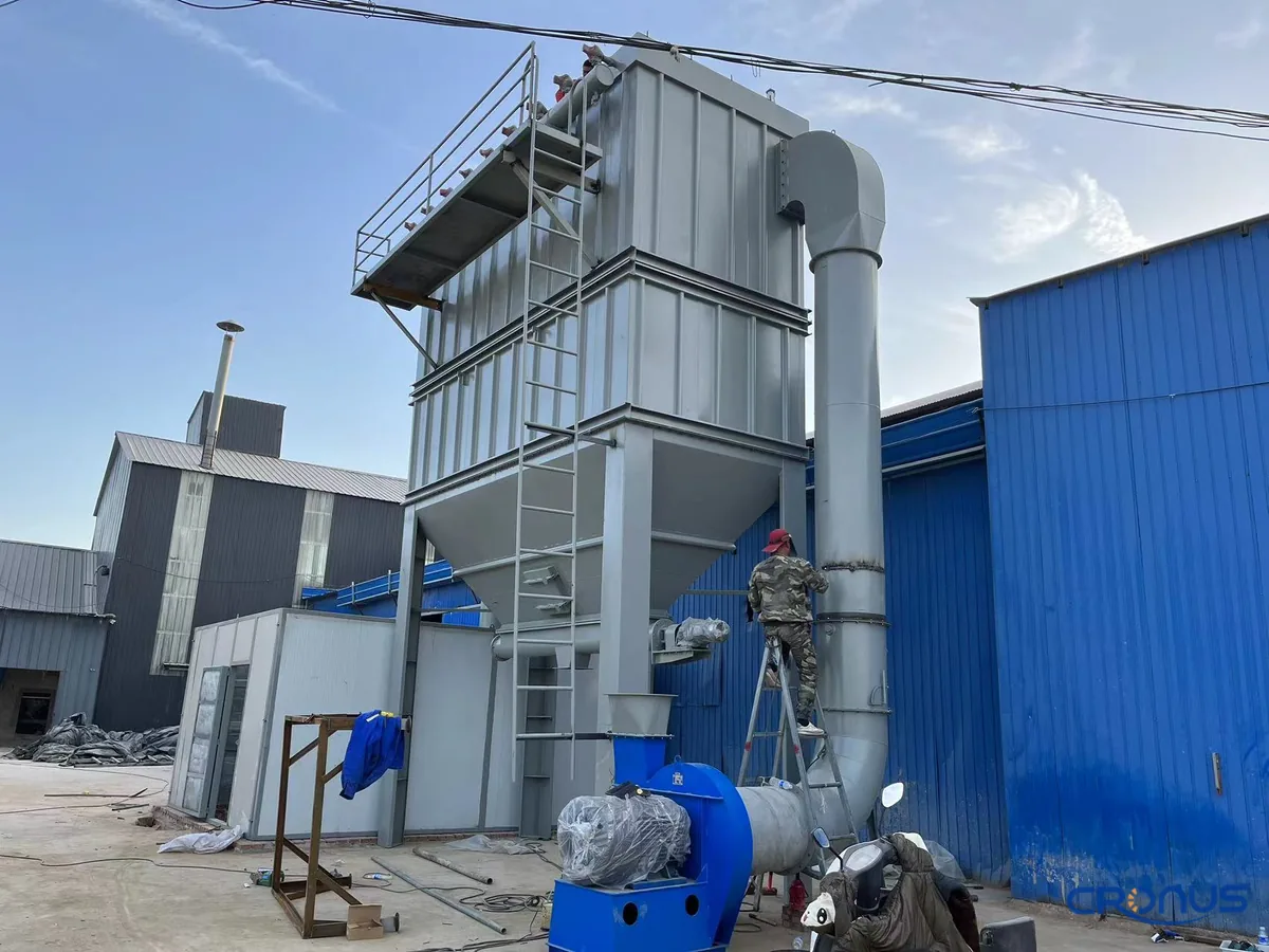 Customer site installation of Cronus grinding equipment